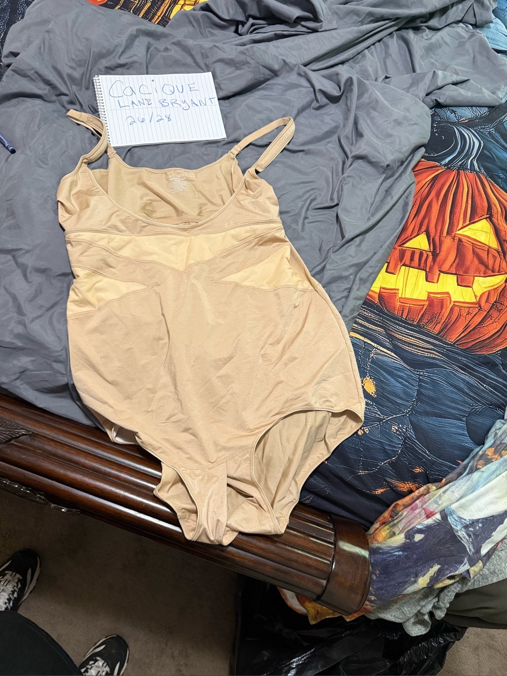 Lane Bryant Beige/Tan Shapewear One-Piece Bodysuit